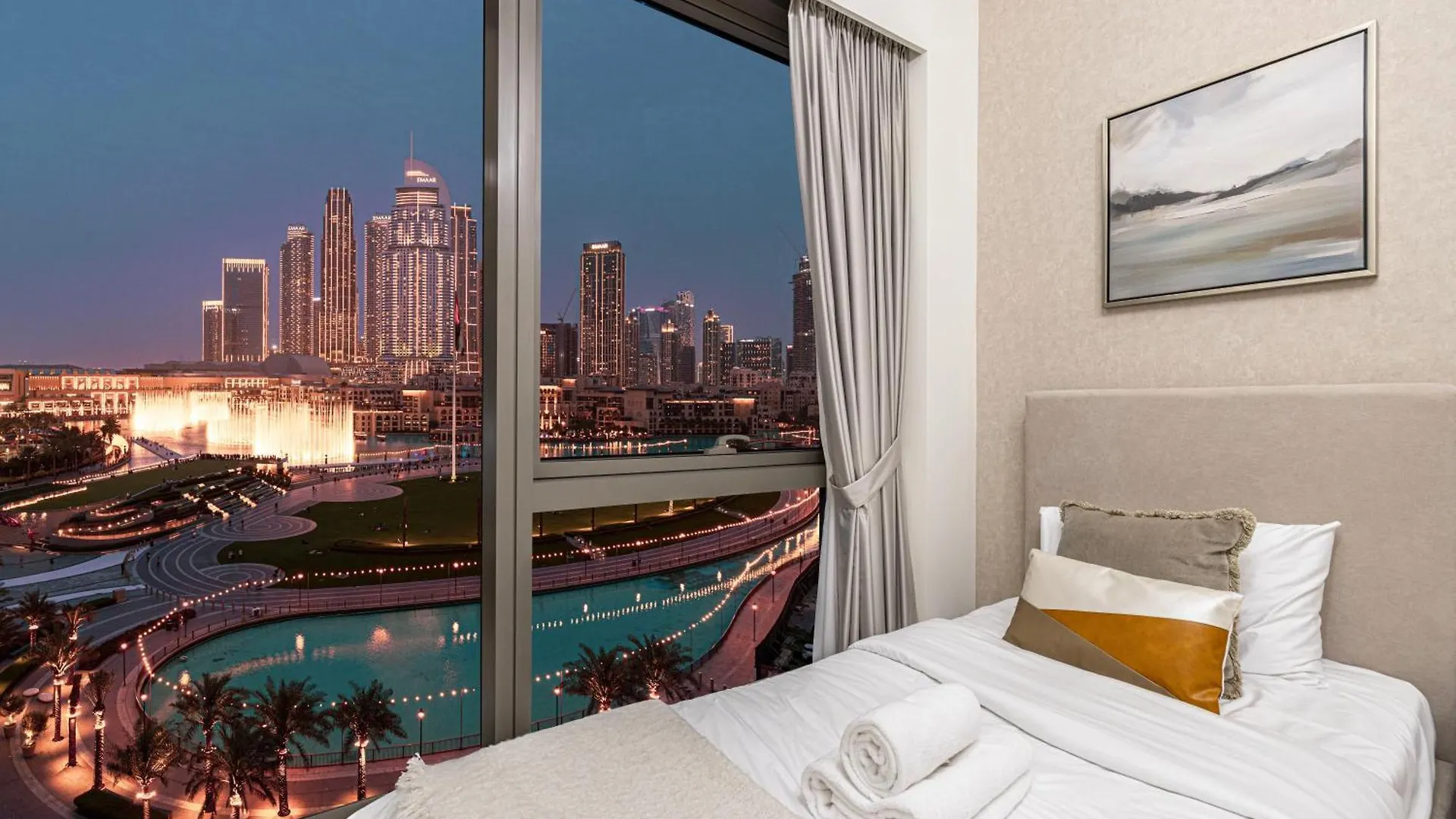Luxury Burj And Fountain View 5 Min To Dubai Mall 0*,